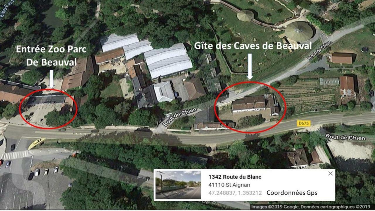 Gite Caves De Beauval Saint-Aignan  Buitenkant foto